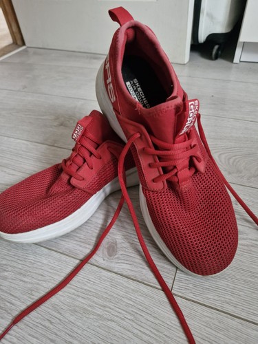 Mens red skechers run gen - red,