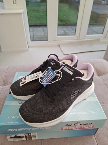 Skechers trainers womens black - skechers,