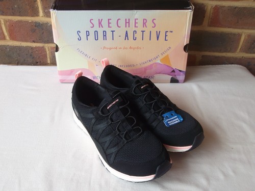 Skechers black pink - black/pink, trainers